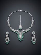 Green Emerald – Floral Bridal Set