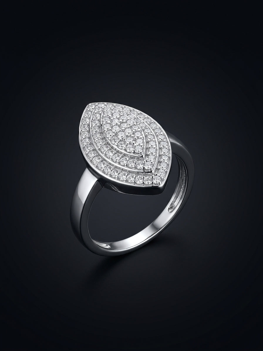 1 Carat Ring – For Women White Crystal – Elegant Jewelry