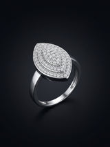 1 Carat Ring – For Women White Crystal – Elegant Jewelry
