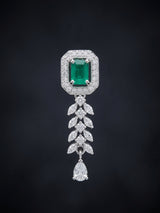 Fancy Female - Necklace and earrings - Emerald Stones